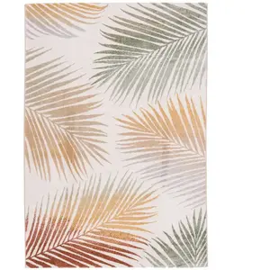 Pergamon Tapis à feuilles beige 140x200 cm pas cher