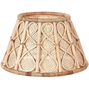 BELIANI Base Décorative pour Pied de Sapin de Noël en Rotin Ton Naturel 50 x 30 cm Avent