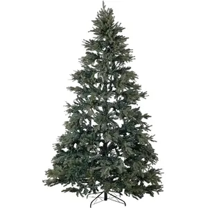Comparateur de prix : BELIANI Sapin de Noël Artificiel Matière Synthétique et Métal 180 cm Vert et Rouge Huxley