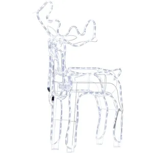 Comparateur de prix : BELIANI Décoration de Jardin et d'Intérieur à LED Forme Renne Animé Bl...