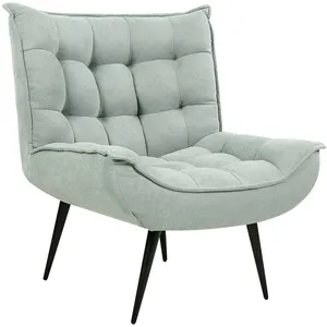 BELIANI Fauteuil en tissu vert menthe ALVESTA pas cher