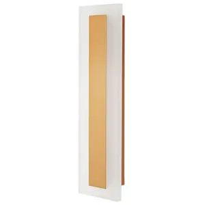 BELIANI Applique led Murale d'Extérieur 30 cm en Acier et Acrylique Doré Rosalie pas cher