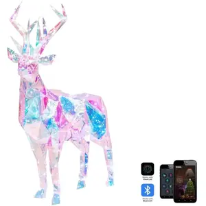 Beliani - Décoration de Noël à led Contrôlable par Application Renne M... pas cher