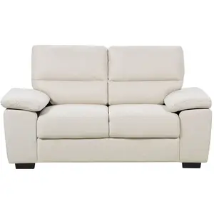 BELIANI Canapé 2 places beige clair VOGAR