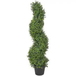 Comparateur de prix : BELIANI Plante artificielle buxus spiral tree vert 449710