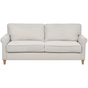 Canapé 3 places en tissu beige clair ronneby 515835
