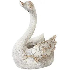 BELIANI Accessoire décoratif gruffy mgo cottage traditionnel blanc 558889 pas cher
