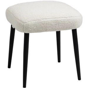 HOMCOM Aosom Tabouret, Tabouret en imitation cachemire, Repose-pieds, ...