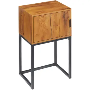 HOMCOM Console au design industriel, Table d'appoint, Buffet, 1 placar... pas cher