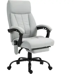 Vinsetto Fauteuil de Bureau avec Fonction Massage & Chauffage, Repose-... pas cher