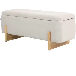 HOMCOM Tabouret avec espace de rangement, banc rembourré en mousse, im...Vendu paraosom