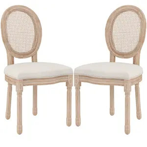 HOMCOM Ensemble de 2 chaises de salle à manger, chaises de cuisine, de... pas cher