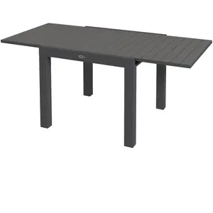 Outsunny Table de jardin Table d'extérieur, résistant aux intempéries, 162 x 80 x 75 cm, Gris pas cher