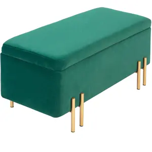 HOMCOM Banquette, Banquette rembourrée avec espace de rangement, Métal...Vendu paraosom