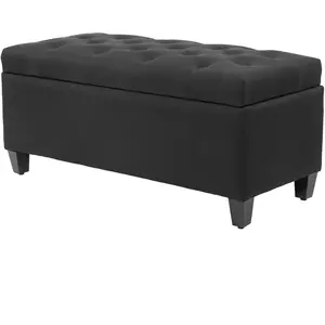HOMCOM Banc avec espace de rangement, coffre banc, polyester de type l...Vendu paraosom