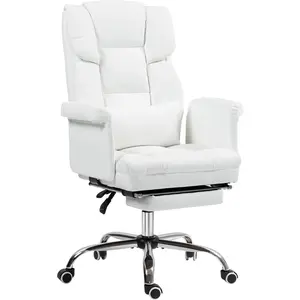 HOMCOM Chaise de bureau ergonomique, réglable en hauteur de 48-56 cm, ... pas cher