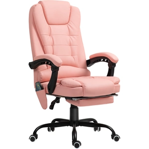 Vinsetto Chaise de bureau massante, 7 points de vibration, repose-pied... pas cher