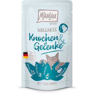 Comparateur de prix : MjAMjAM Wellness 12 x 125 g pour chat   os et articulations   poulet
