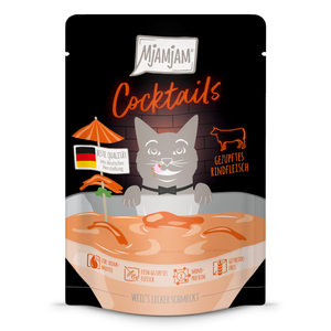 MjAMjAM Cocktails 20 x 40 g pour chat boeuf pas cher