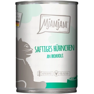 Comparateur de prix : 6x400g MjAMjAM poulet juteux au brocoli nourriture pour chat humide