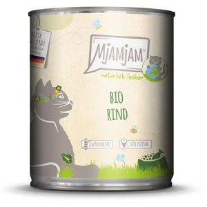 MjAMjAM Natürlich Lecker 6 x 800 g pour chat - boeuf bio pas cher