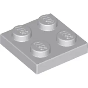 LEGO® Plaque 2x2 Gris clair (Light Bluish Gray) 25 piècesVendu parkaufland