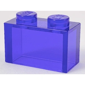 LEGO® brique 1x2 Trans Lila (Trans Putple) 25 pièces