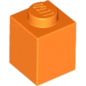 LEGO® Pierre 1x1 Orange (Orange) 1 pièce