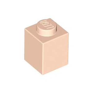LEGO® 1x1 brique nougat clair (Light Nougat) 50 pièces