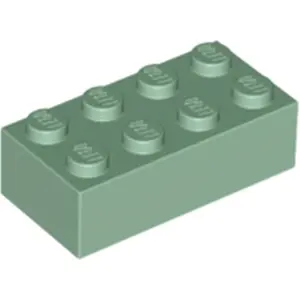 LEGO® brique 2x4 vert sable (Sand Green) 50 pièces pas cher