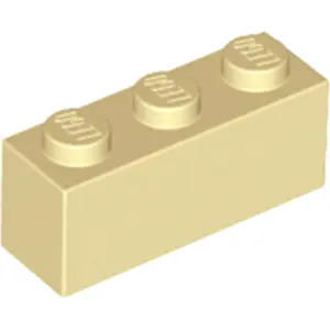 LEGO® brique 1x3 Beige (Tan) 50 pièces