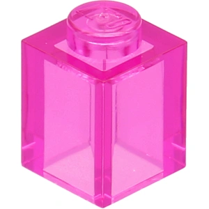 LEGO® 1x1 brique rose foncé trans (Trans Dark Pink) 25 pièces