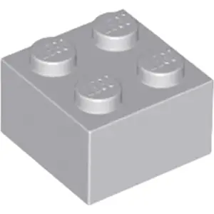 LEGO® brique 2x2 gris clair (Light Bluish Gray) 1 pièceVendu parkaufland