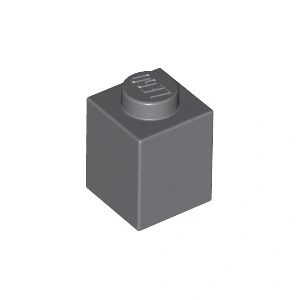 LEGO® 1x1 brique gris foncé (Dark Bluish Gray) 50 pièces