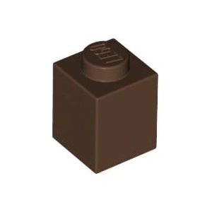 50 pièces Lego, pièces n° 3005 en brun (Reddish Brown) pas cher