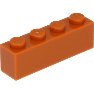 LEGO® brique 1x4 orange foncé (Dark Orange) 100 pièces
