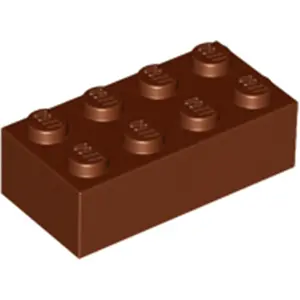LEGO® Brique 2x4 Marron Rouge (Reddish Brown) 1 pièceVendu parkaufland