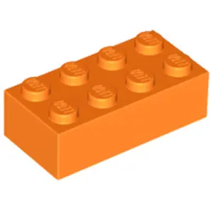 LEGO® brique 2x4 orange (orange) 1 pièce