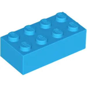 LEGO® brique 2x4 bleu azur foncé (Dark Azure) 1 pièceVendu parkaufland