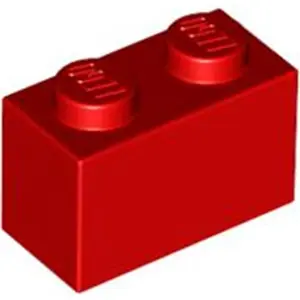 LEGO® 1x2 brique rouge (Red) 1 pièce