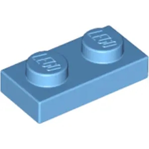 LEGO® Plaque 1x2 Bleu moyen (Medium Blue) 1 pièceVendu parkaufland
