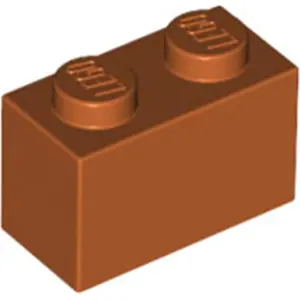 LEGO® brique 1x2 orange foncé (Dark Orange) 1 pièceVendu parkaufland