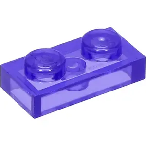 LEGO® 1x2 Plaque Trans Lila (Trans Purple) 1 pièce