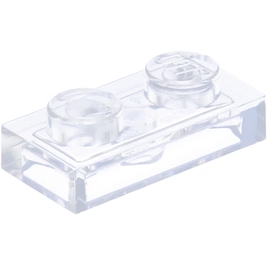 LEGO® 1x2 Plaque Trans (Trans Clear) 25 pièces