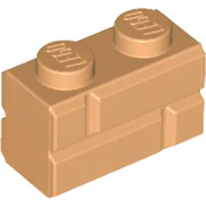 LEGO® 1x2 Bloc de construction Moyen Nougat (Medium Nougat ) 50 pièces