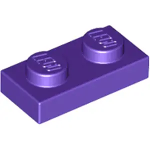 LEGO® 1x2 Plaque violet foncé (Dark Purple) 1 pièceVendu parkaufland