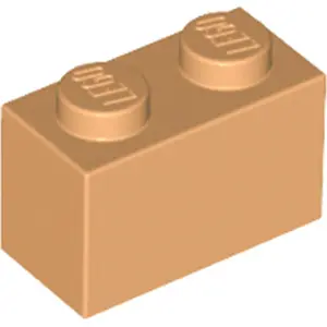LEGO® 1x2 brique Moyen Nougat (Moyen Nougat) 1 pièce
