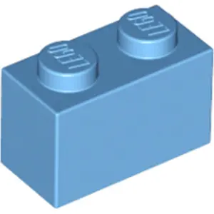 LEGO® brique 1x2 bleu moyen (Medium Blue) 1 pièceVendu parkaufland