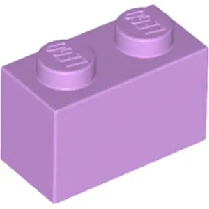 LEGO® 1x2 Pierre Moyenne Lavande (Medium Lavender) 1 pièce