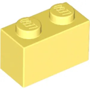 LEGO® brique 1x2 jaune clair (Bright Light Yellow) 1 pièceVendu parkaufland